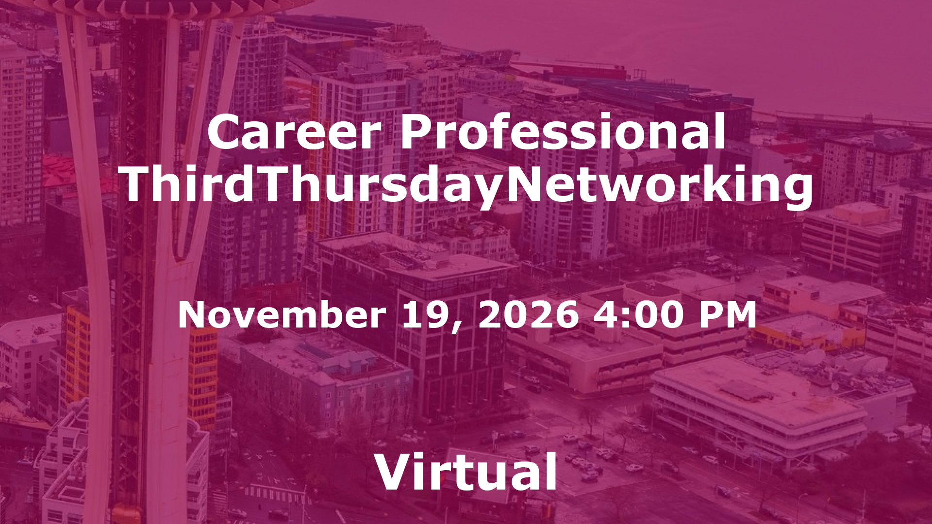 Career Professional ThirdThursdayNetworking event image